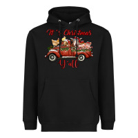 Black it's christmas y'all truck with farm animals Heavyweight Hoodie - RanaPortraitStore