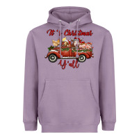 Lavender it's christmas y'all truck with farm animals Heavyweight Hoodie - RanaPortraitStore