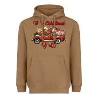 Toasted Coconut it's christmas y'all truck with farm animals Heavyweight Hoodie - RanaPortraitStore