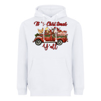 White it's christmas y'all truck with farm animals Heavyweight Hoodie - RanaPortraitStore