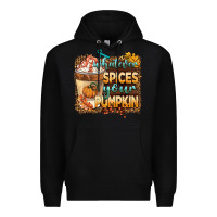 Black whatever spıces your pumpkin Premium Hoodie - BarkalooDesign