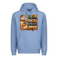 Colony Blue whatever spıces your pumpkin Premium Hoodie - BarkalooDesign