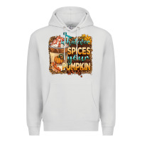 Dove Grey whatever spıces your pumpkin Premium Hoodie - BarkalooDesign