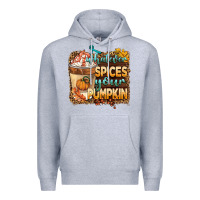 Heather Grey whatever spıces your pumpkin Premium Hoodie - BarkalooDesign