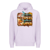 Lilac whatever spıces your pumpkin Premium Hoodie - BarkalooDesign