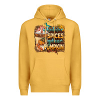 Mustard whatever spıces your pumpkin Premium Hoodie - BarkalooDesign