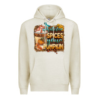 Oatmeal Heather whatever spıces your pumpkin Premium Hoodie - BarkalooDesign
