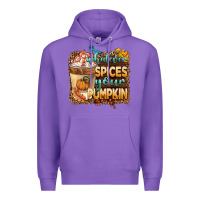 Purple whatever spıces your pumpkin Premium Hoodie - BarkalooDesign