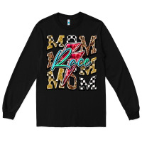 Black Mom Race Long Sleeve Tee - RacoonDesign