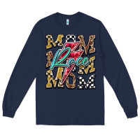 Navy Mom Race Long Sleeve Tee - RacoonDesign