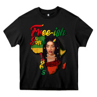 Black Free-ish since 1865 black woman Heavy Core Tee - FaDigitalArtStudio