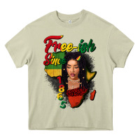 Free-ish Since 1865 Black Woman Heavy Core Tee | Teevron