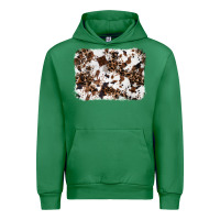 Emerald cowhide leopard background Urban Hoodie - RanaPortraitStore
