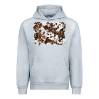 Heather Grey cowhide leopard background Urban Hoodie - RanaPortraitStore