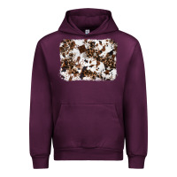 Mauve Wine cowhide leopard background Urban Hoodie - RanaPortraitStore