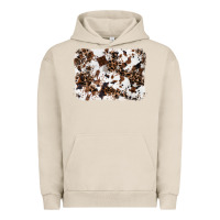 Pigment French Oak cowhide leopard background Urban Hoodie - RanaPortraitStore