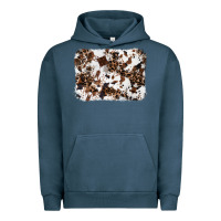 Pigment Midnight Navy cowhide leopard background Urban Hoodie - RanaPortraitStore