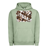 Pigment Oil Green cowhide leopard background Urban Hoodie - RanaPortraitStore