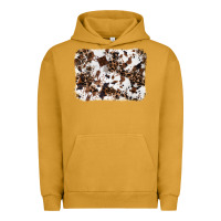 Pigment Peanut Butter cowhide leopard background Urban Hoodie - RanaPortraitStore