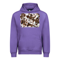Tulip cowhide leopard background Urban Hoodie - RanaPortraitStore