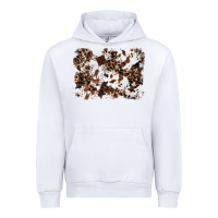 White cowhide leopard background Urban Hoodie - RanaPortraitStore