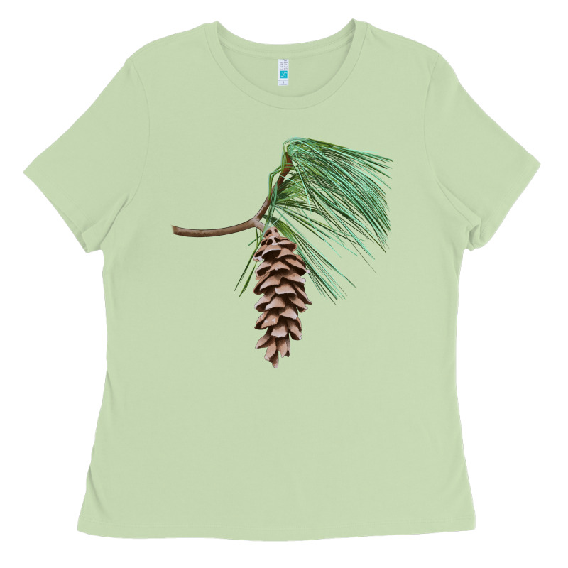 White Pine Cone Ladies Tee by LillyAllenDesigns | Teevron