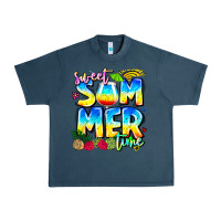 Midnight Navy summer time Urban Heavy Tee - CowhideDigitalArt