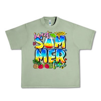Oil Green summer time Urban Heavy Tee - CowhideDigitalArt