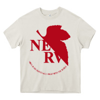 Cream nerv  evangelion Heavy Core Tee - artisFamous