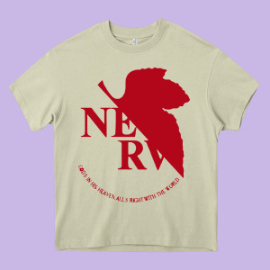Nerv  Evangelion Heavy Core Tee Designed By Artisfamous