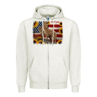 Oatmeal Heather american th of july wolves Zipper Hoodie - Jasminsmagicworld