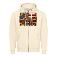 Sandshell american th of july wolves Zipper Hoodie - Jasminsmagicworld
