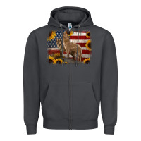 Smoke american th of july wolves Zipper Hoodie - Jasminsmagicworld