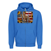 True Royal american th of july wolves Zipper Hoodie - Jasminsmagicworld
