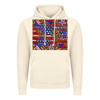 Vintage Artic American flag and star leopard Vintage Hoodie - Artiststas