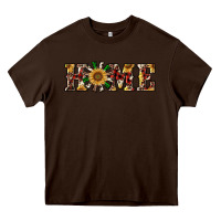 Chocolate Brown christmas home with windmill Heavy Core Tee - RanaPortraitStore