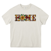 Cream christmas home with windmill Heavy Core Tee - RanaPortraitStore