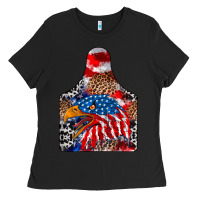Black America Ladies Tee - CowhideDigitalArt