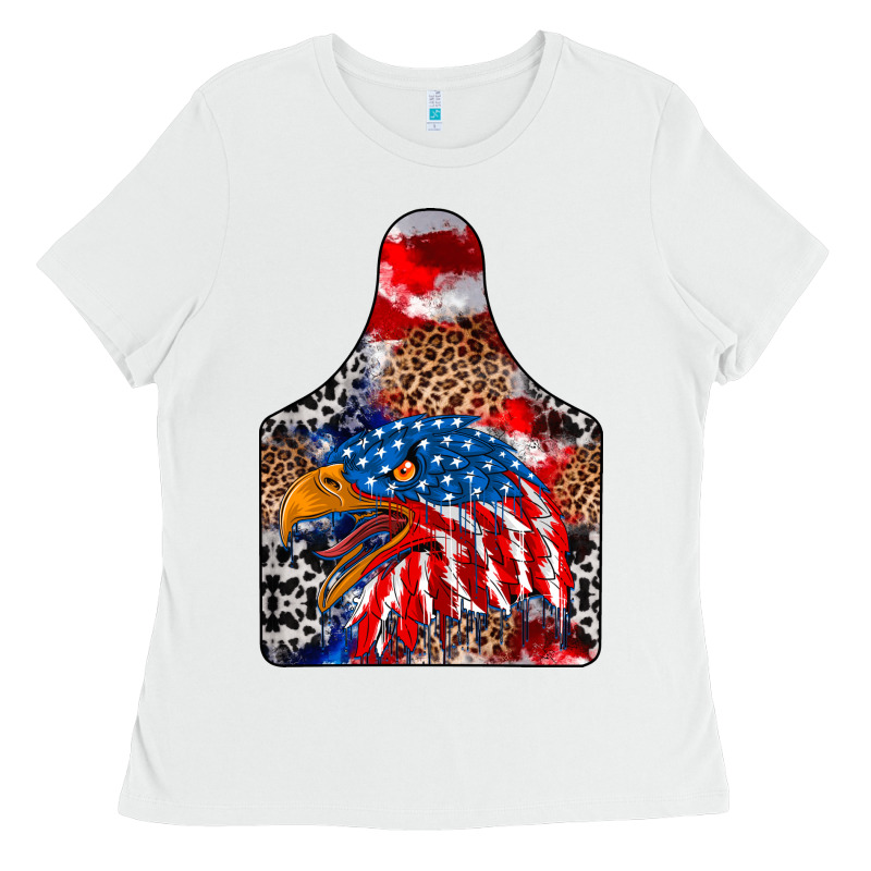 America Ladies Tee by CowhideDigitalArt | Teevron
