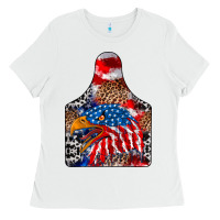 White America Ladies Tee - CowhideDigitalArt