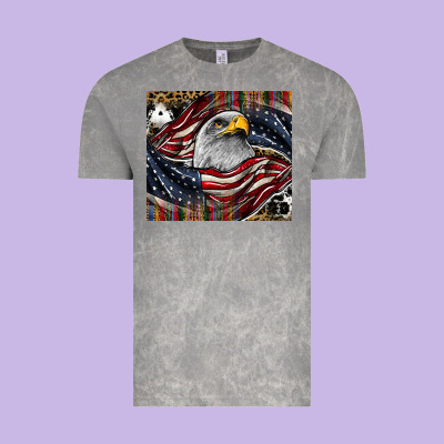 American Eagle Vintage Tee Designed By Cowhidedigitalart