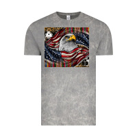 Cloud Rock American eagle Vintage Tee - CowhideDigitalArt