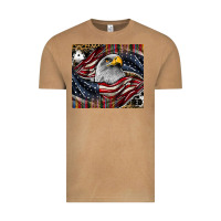 Vintage Camel American eagle Vintage Tee - CowhideDigitalArt