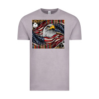 Vintage Zinc American eagle Vintage Tee - CowhideDigitalArt