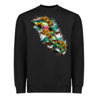 Black Baja California Sur State Of Mexico Map Heavyweight Sweatshirt - RanaPortraitStore