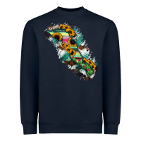 Navy Baja California Sur State Of Mexico Map Heavyweight Sweatshirt - RanaPortraitStore