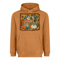 Meerkat pumpkins with sunflowers Heavyweight Hoodie - RanaPortraitStore