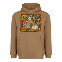 Toasted Coconut pumpkins with sunflowers Heavyweight Hoodie - RanaPortraitStore
