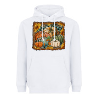 White pumpkins with sunflowers Heavyweight Hoodie - RanaPortraitStore