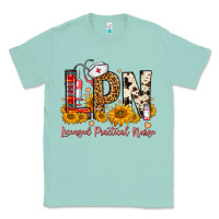Seafoam Western Lpn Licensed Practical Nurse Classic Tee - FaDigitalArtStudio